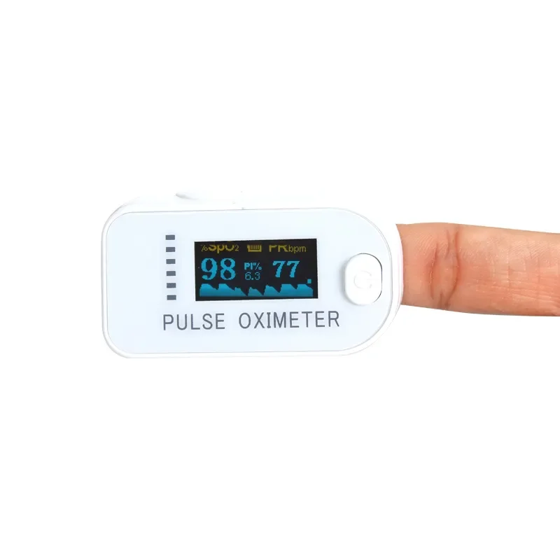 fingertip pulse oximeter blood oxygen saturation monitor