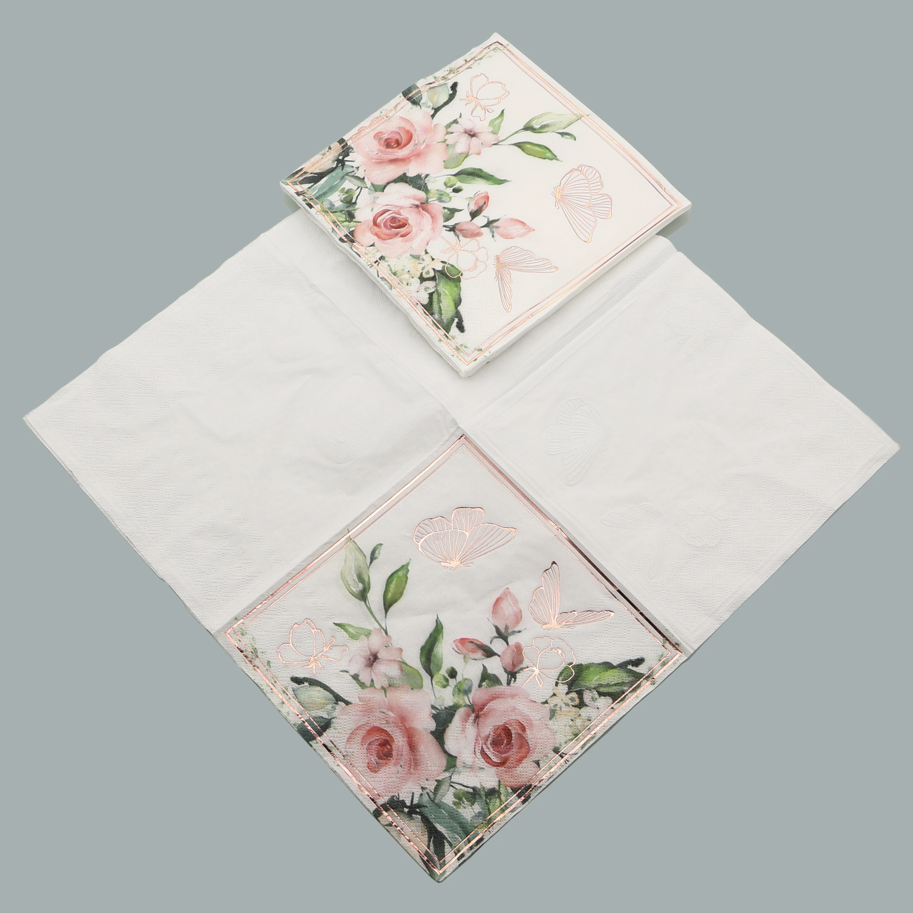 Biodegradable & compostable Printed paper napkin serviette Tissue paper serviette Food contact safe printing napkin