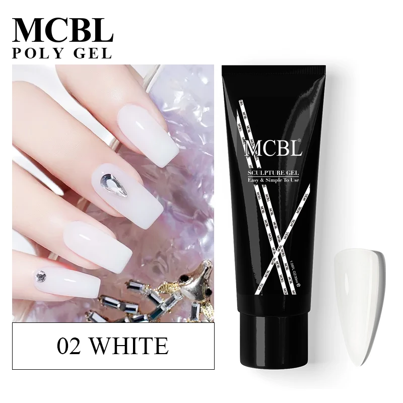 Poly Fast Building Gel 30ml Tube Packing Nail Extension Gel UV Nail Art Beauty Gel