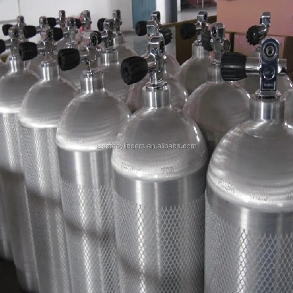 Alsafe Scuba Cylinder 0.5-15L Diving Air Tank Customize Scuba Tank Oem Diving Cylinder