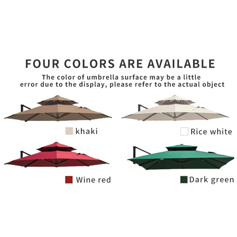 FEAMONT высококачественный Солнечный светодиодный зонт для патио улицы большой Римский