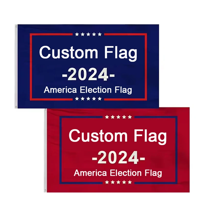 Custom 2024 Usa President Flag Cheap Price Keep America Great 3x5ft American Election Make American Great Again Flag Banner