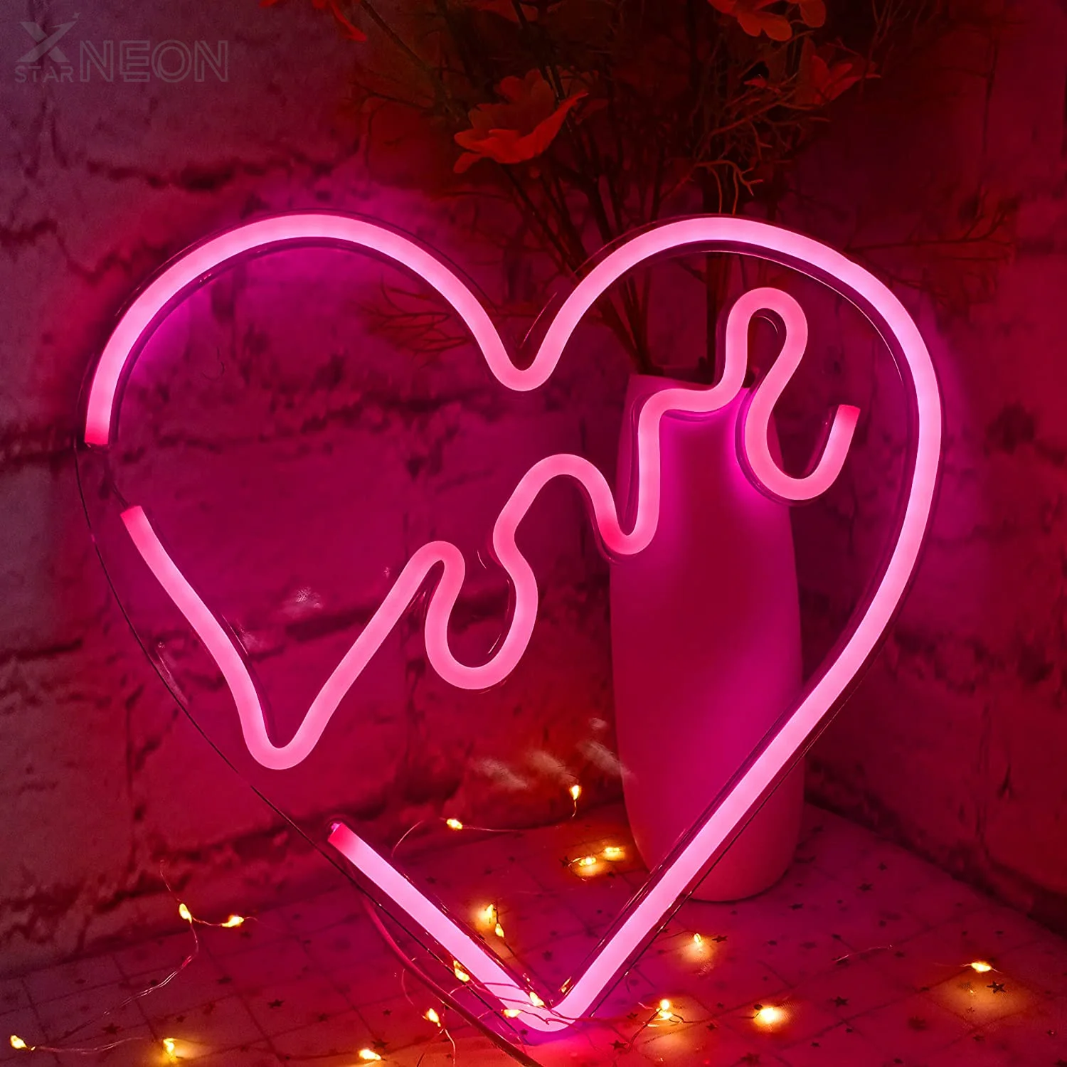 2022  Popular Design Dog Heart Pattern Neon Strip Light Neon Custom Sign