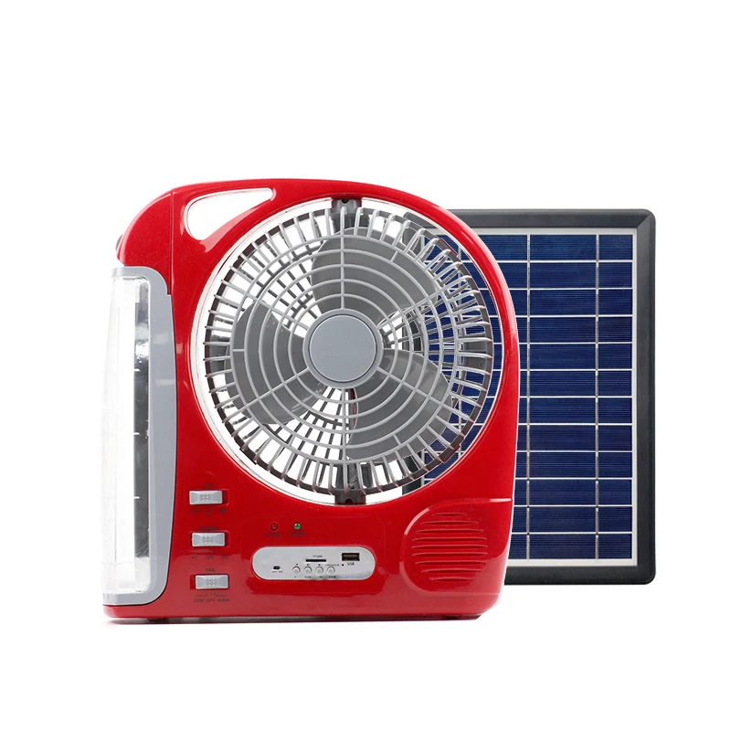 Multifunctional Mini Portable Solar Panels Powered Fan Rechargeable Ventilateur Solaire for Home With Solar Panel