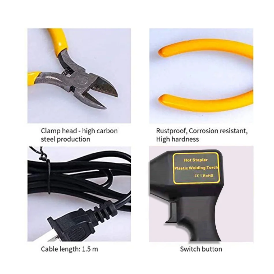 
Plastic Welding machine Garage Tools Handy Hot Staplers gun PVC Plastic Repairing Machine Car Bumper Repair 