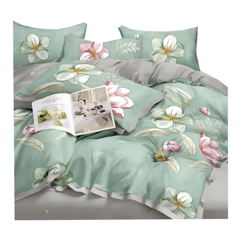 good quality pure cotton printed fabric home textile bedding