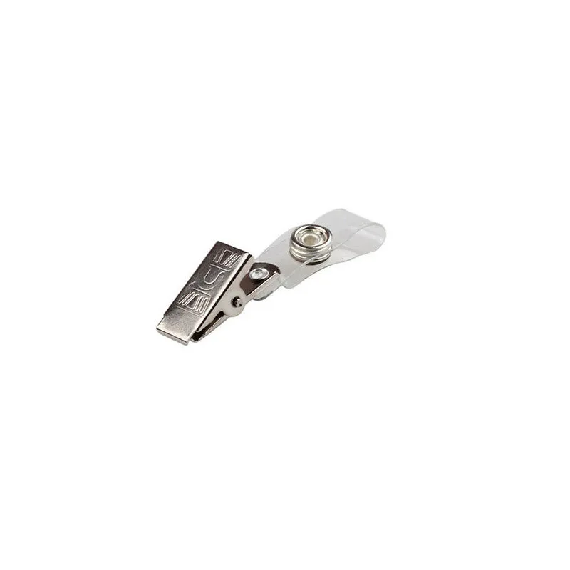 
Stock Cheap Metal Name Badge Id Holder Clip With Plastic Strap  (62287455072)