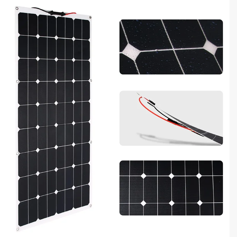 
High efficiency industrial waterproof flexible solar panel 120w with sunpower solar cell 