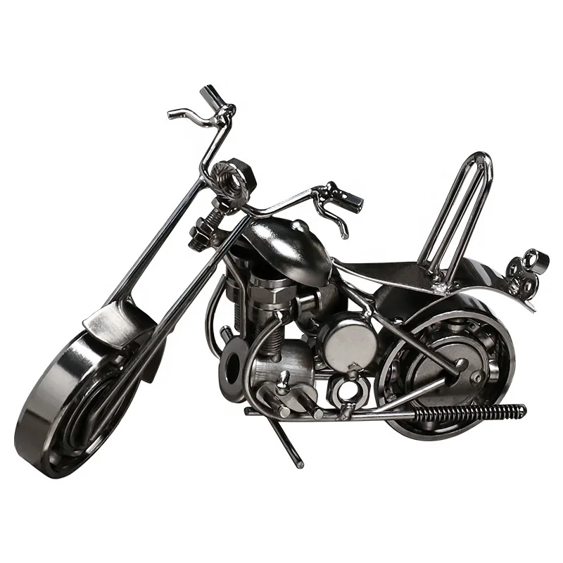 Утюг в стиле ретро модель мотоцикла Harley орнамент домашний декор офисный Настольный металла для наружных осветительных приборов