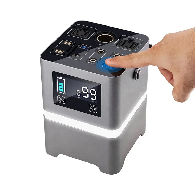 Easy Carry Portable 200W Power Inverter Generator Hybrid Lifepo4 Solar Power Solar Generator 200W With Lights