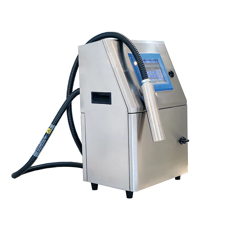 2022 new good quality metal body pipe cable EXP date code white ink Inkjet Printer