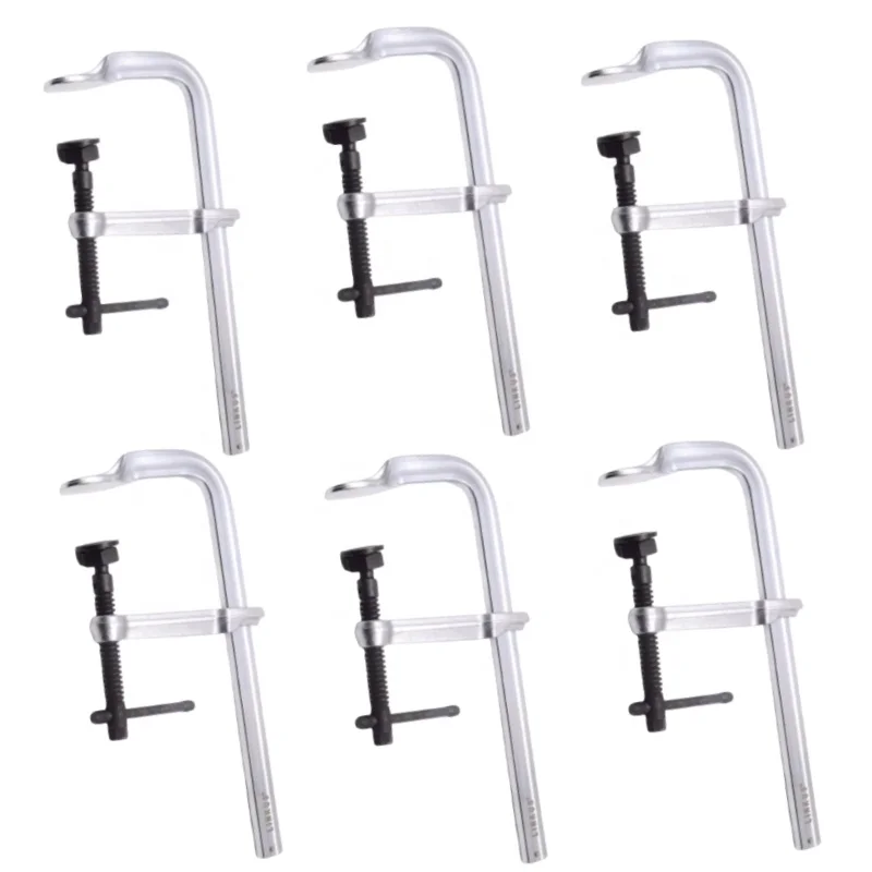10' Heavy Duty Ratchet Type F Clamp Screw Clamp Thick Rail F Clamp 12-Inch 4-3/4-Inch Heavy Duty For Welding
