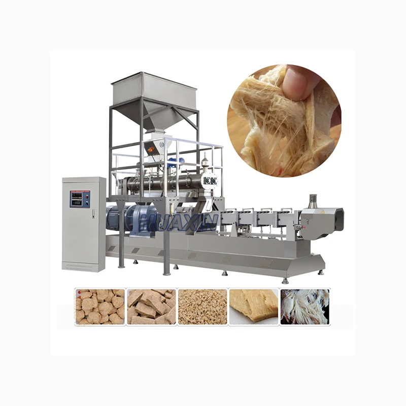 Hmma High Moisture Mock Meat Analogue Production Line/tvp Tsp Soy Protein Make Extruder Machinery