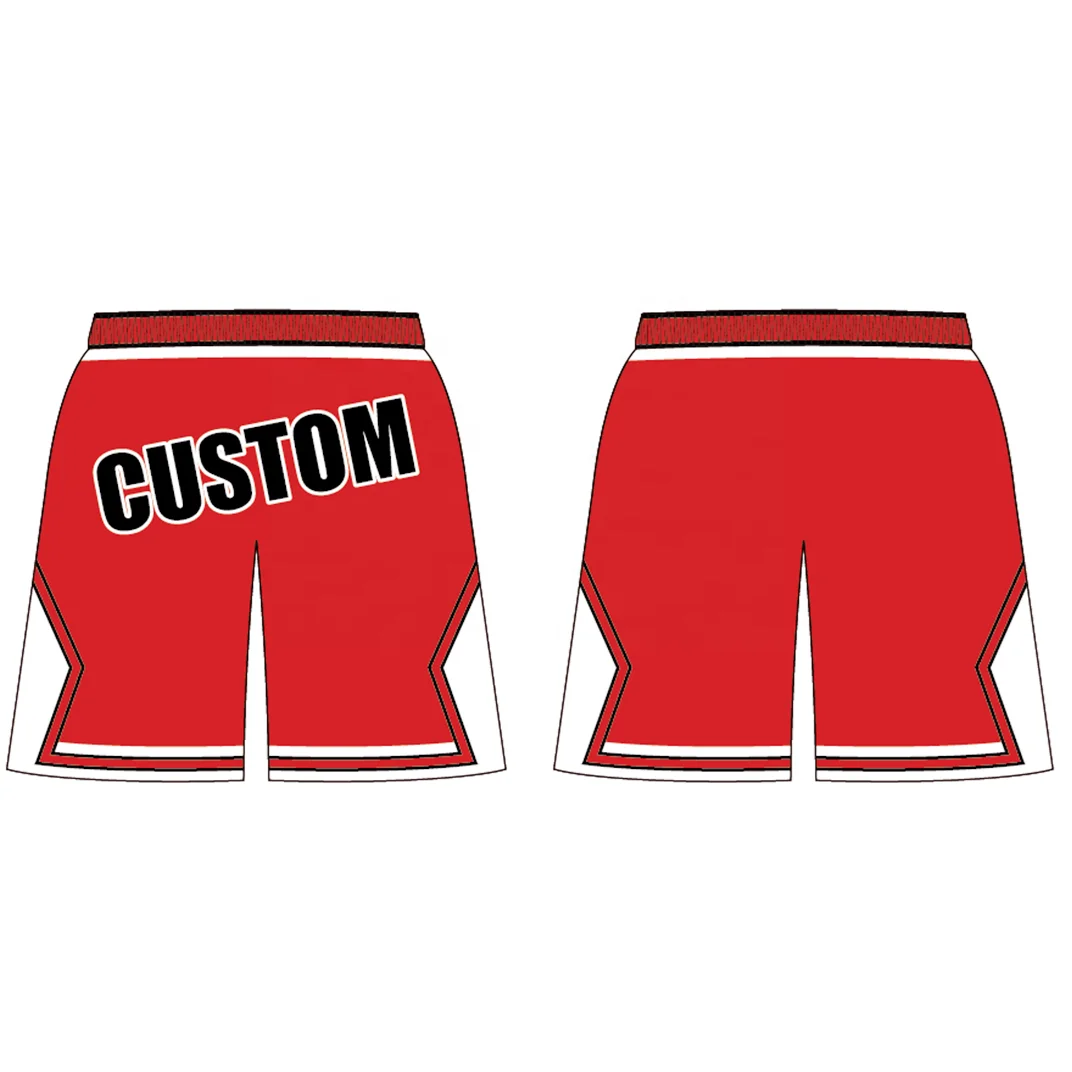 NEW mesh street short custom retro basketball shorts for men zipper pockets
