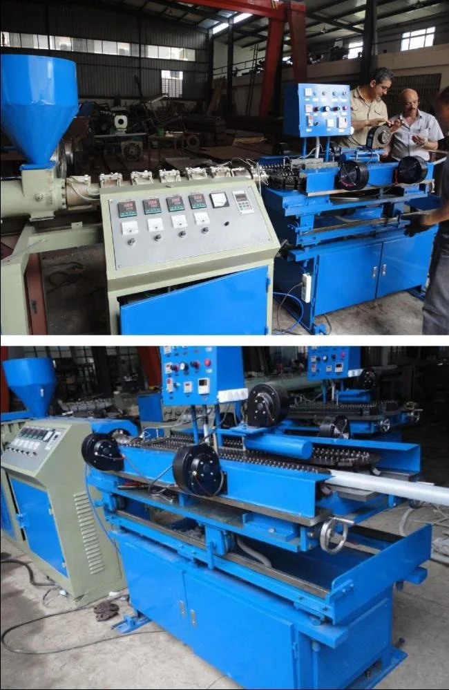PVC PA PE  single wall plastic corrugated pipe making machine at factory price