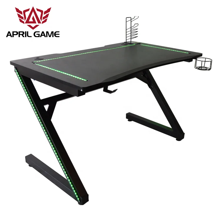 
April Game Y-GD23-2 Steel Wood For Student Laptop Gaming Desk Home Computer Desk with LED 