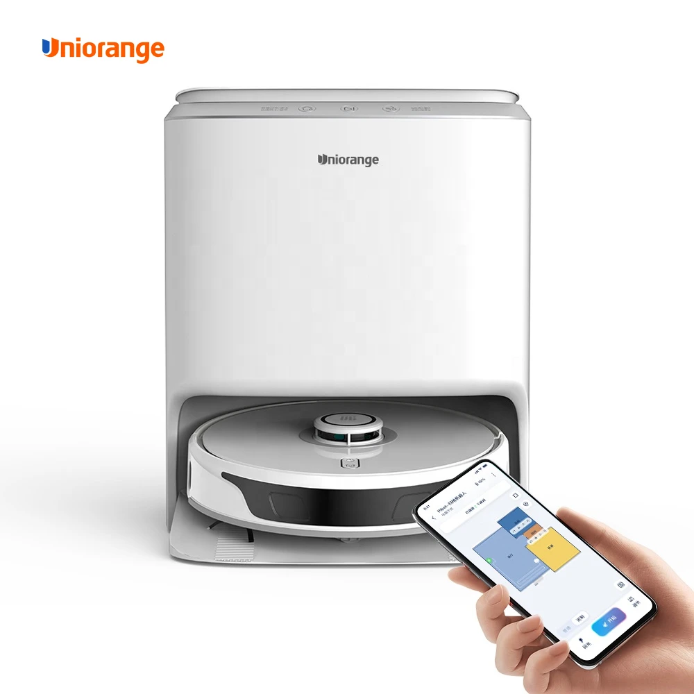 Uniorange Wholesale 5200mAh 4000Pa Aspiradora Vacuum Robot with Self cleaning and self-emptying dustbin
