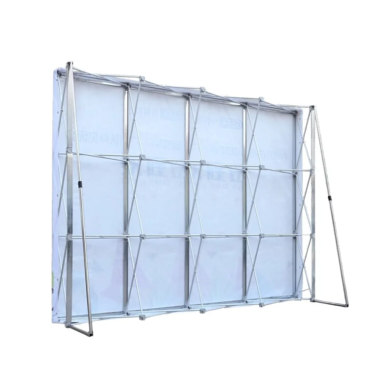 10ft Portable Fabric Trade Show Custom Aluminum Pop Up Backdrop Banner Fabric Display Stand Exhibition Advertising Display Wall