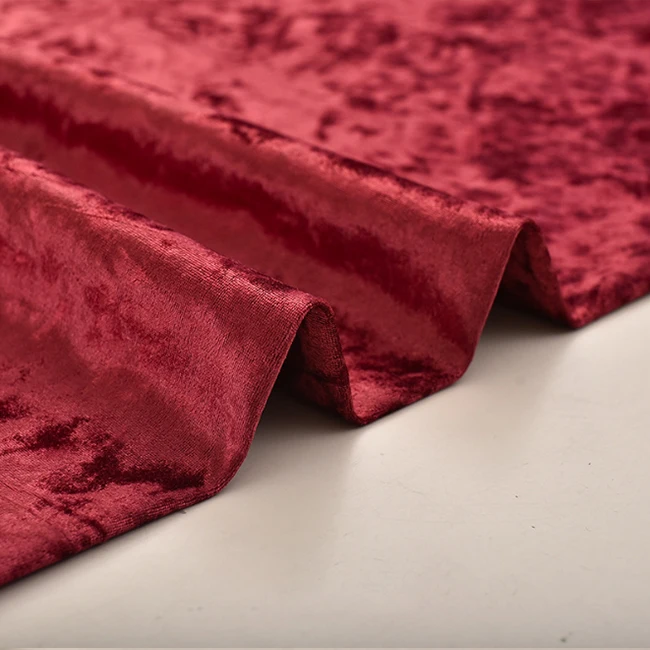 Hot Sale Plain Super Soft Ice Crushed Spandex Stretch Korea Ks Velvet Fabric