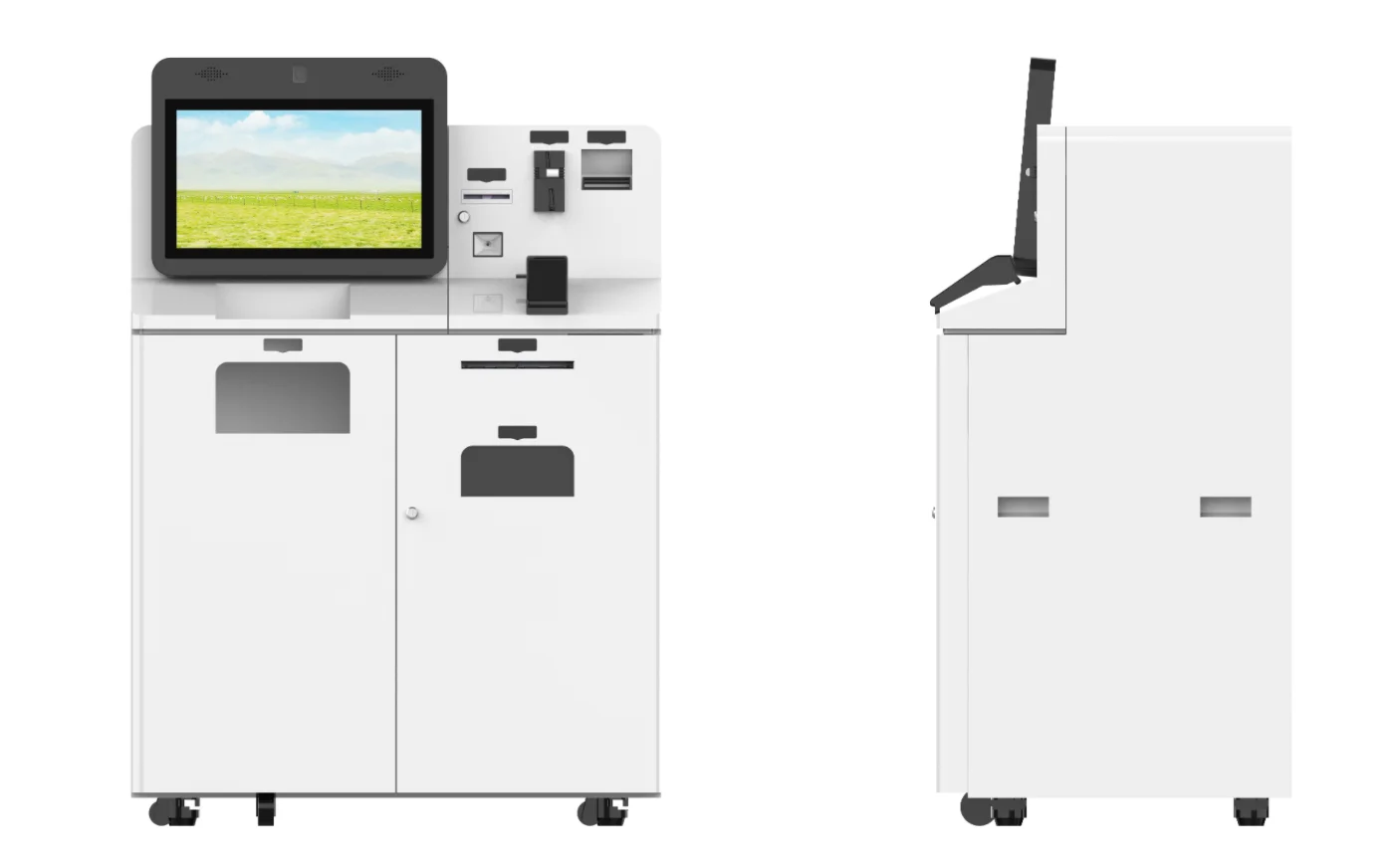 Smart Self Service Bank ATM Machine Vtm Machine Video Virtual Teller Machine Kiosk Manufacturer