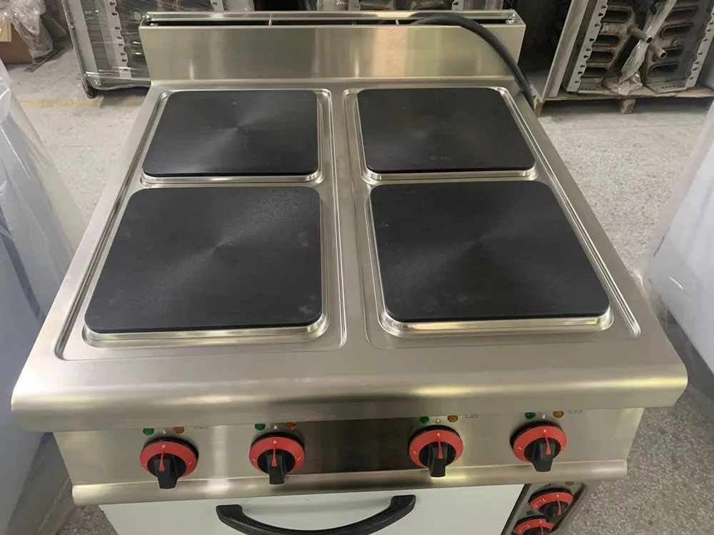 (#900)China Wholesale Electric 4 Cooking Hot Plate Stove With Cast Iron Burners With Cabinet (OT-893-B)