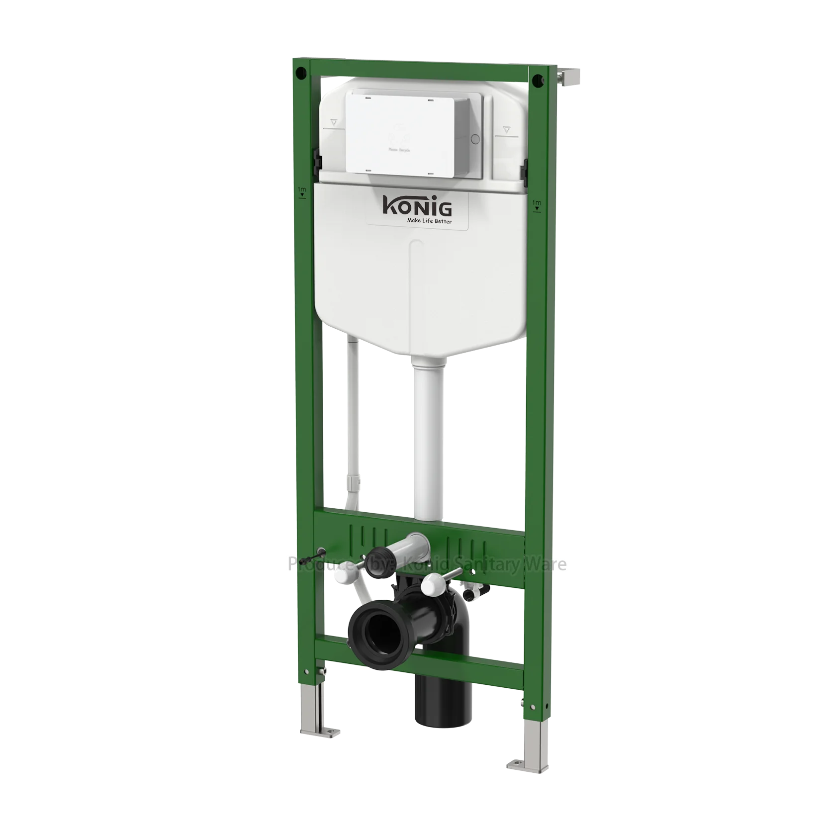 Wall mounted water tank super slim toilet flush tank for smart cistern tank