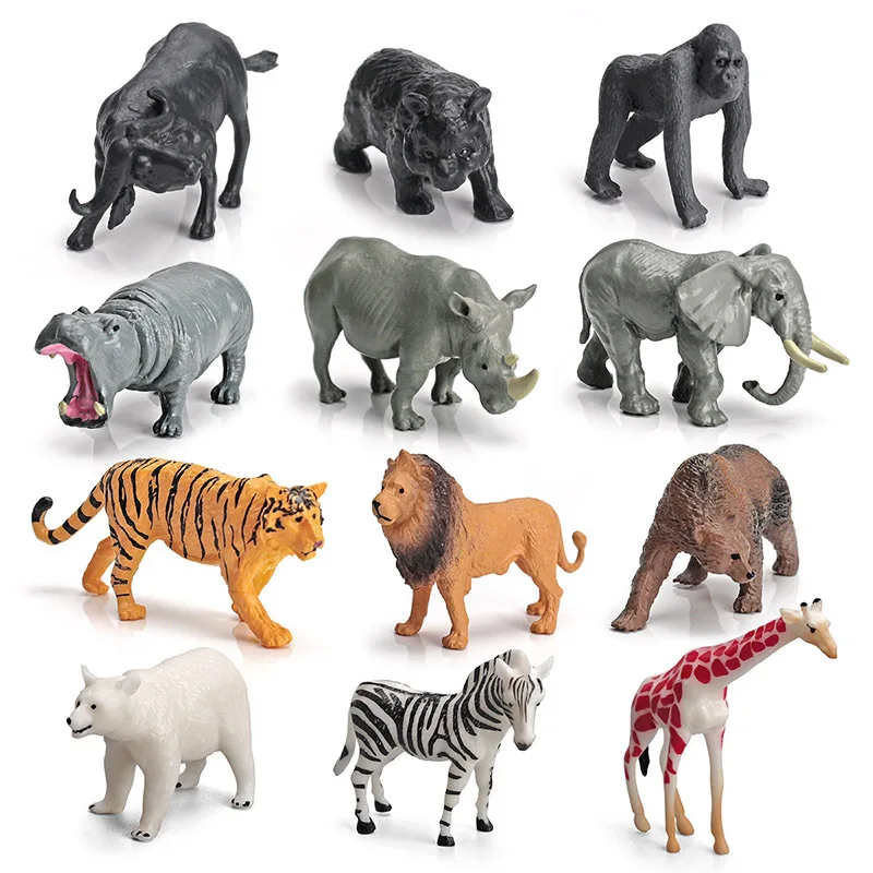 Solid Wildlife Marine Life Ranch Animal Set Simulation Model Decoration Toy