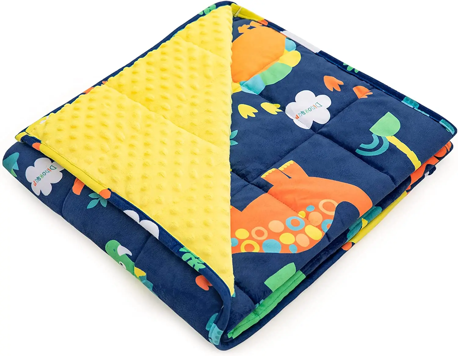 Оптовая продажа аутизма Утяжеленный плюшевое одеяло insugar динозавр флисовый спальный спокойный Minky ткань в горошек, взвешенные одеяла для детей
