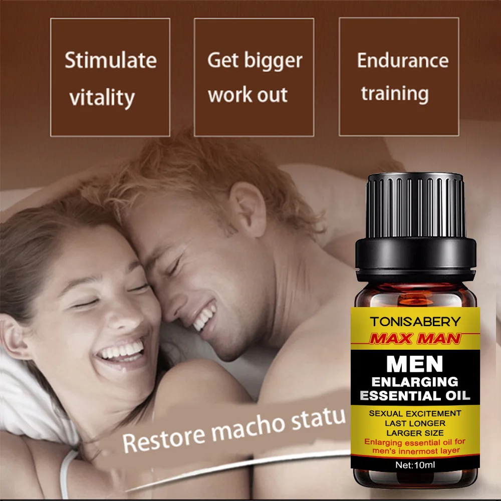 2024 New Products Herbal Adult Penis Enlargement Essential Oil For Sexual Ejaculation Delay  Massage Oil XXXL For Men