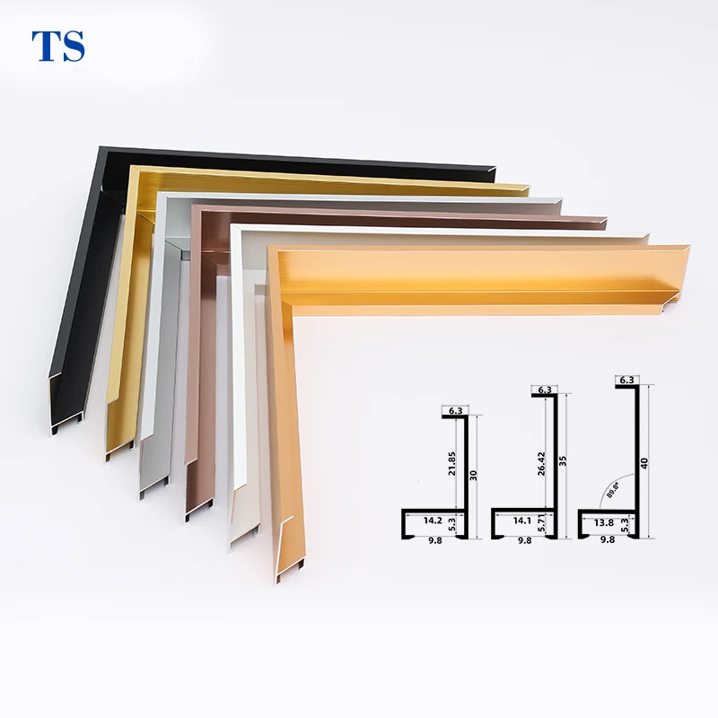 Silver Gold Rose Black Metal Photo Frame Brushed Aluminium Frame For Photo/picture Frame