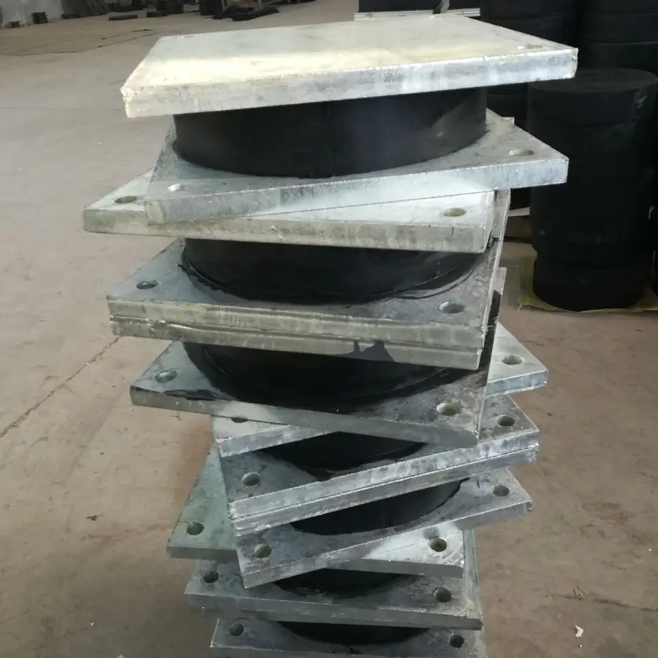 High damping of single and double direction ball basin rubber bearing fixed in bridge concourse building