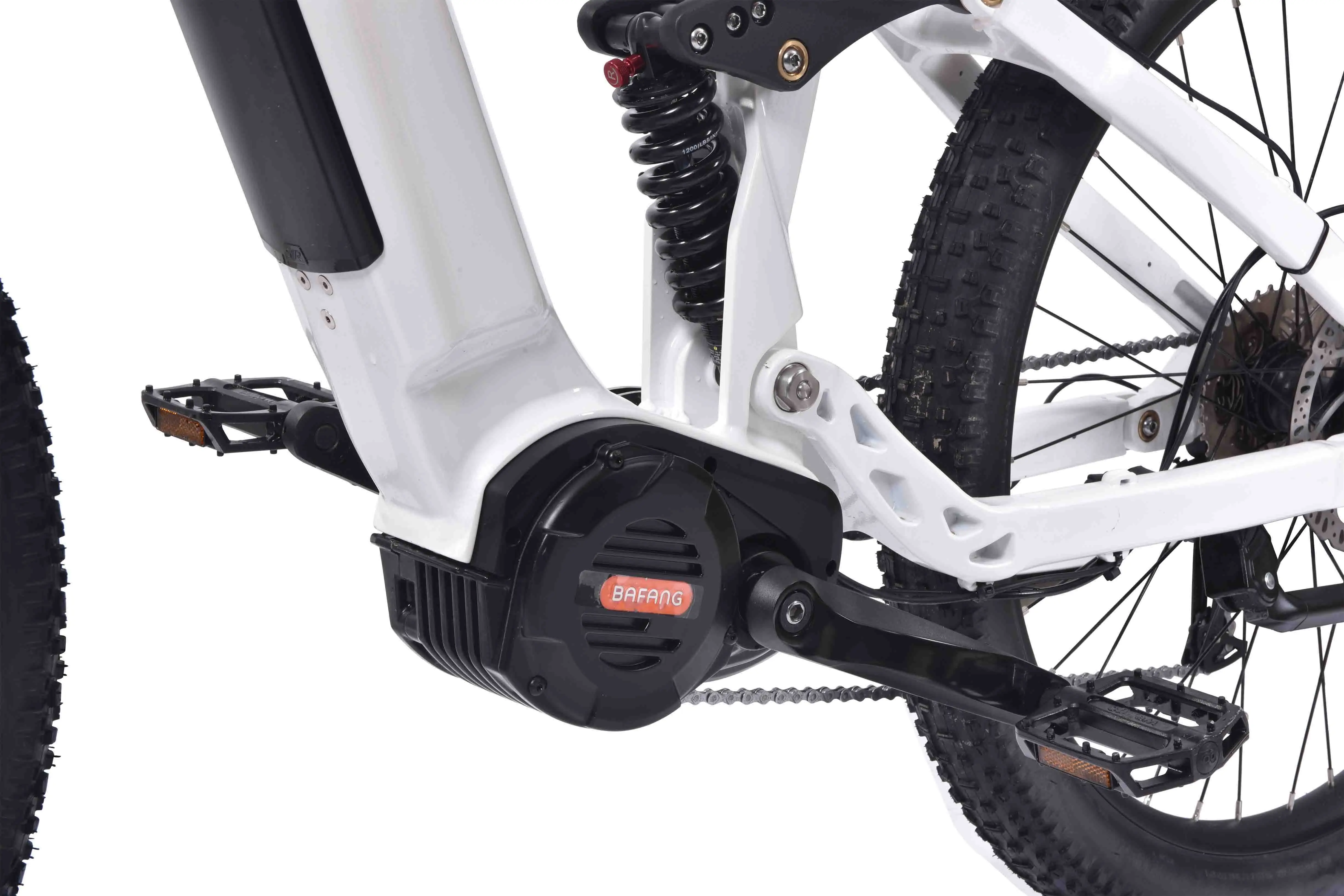 OEM / ODM 48V 1000W mid drive Bafang G510 20Ah battery adults full suspension fat tire electric mountain bike emtb e bicycle