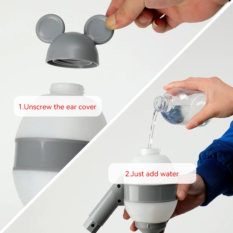 New Design Adjustable Height Pet Water Dispenser Cute Rat Ear Pet Feeding Bowl Not Wet Mouth Large Capacity Pet Water Fountain