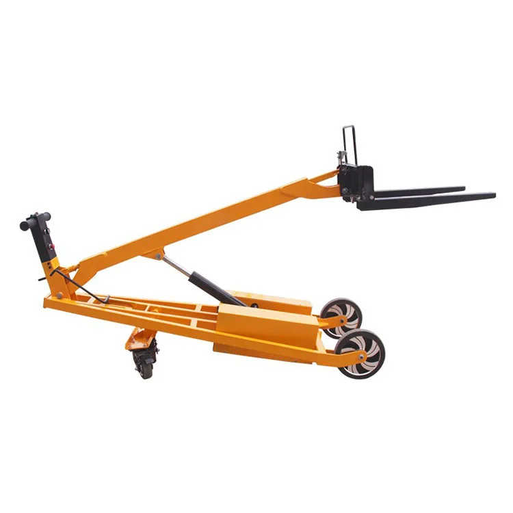 High Lift Hydraulic Hand Pallet Truck High Lift Forklifts Pallet Boom Loading and Unloading Truck with Curving