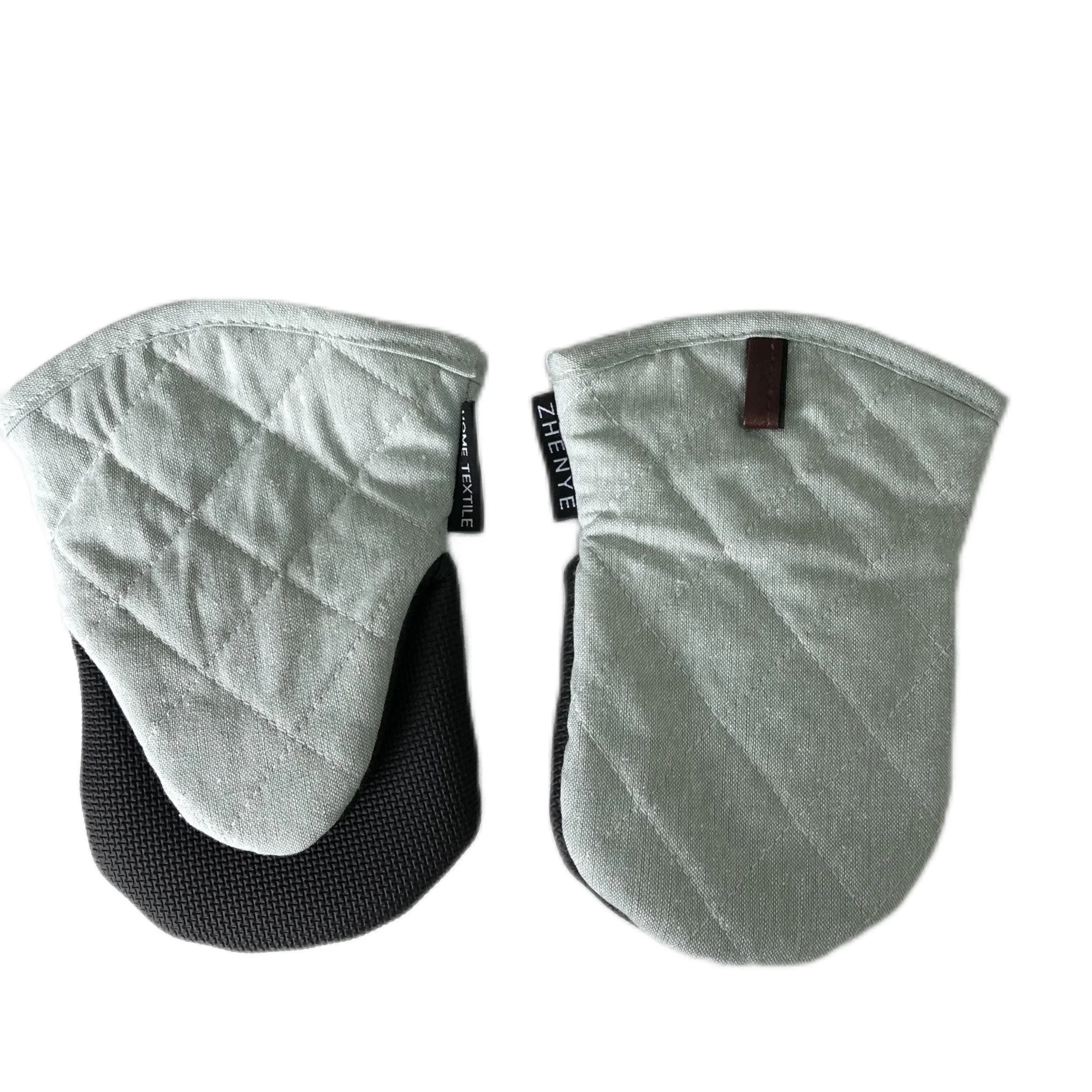 Customized wholesale OEM BBQ home textile restaurant High quality neoprene oven mitt rubber silicone duck oven mitts