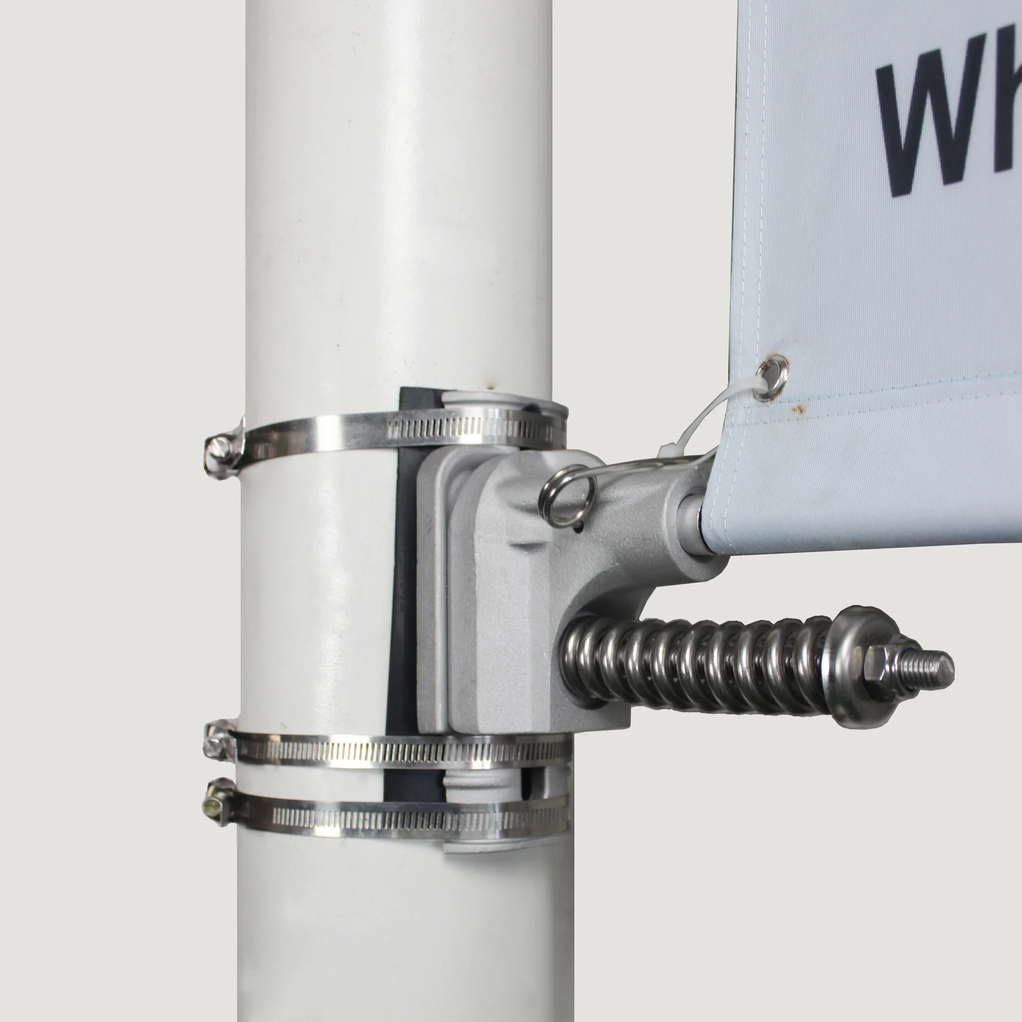 Light pole clamp for advertising banner light hanging clamp