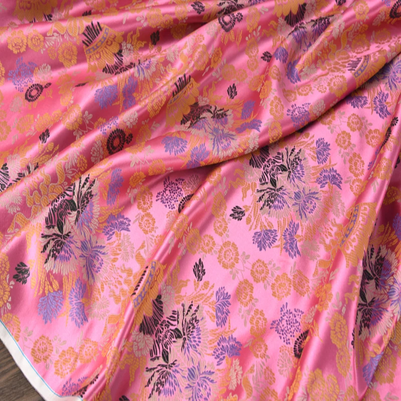 hotsale jacquard satin fabric rolls/pure satin silk charmeuse in stock