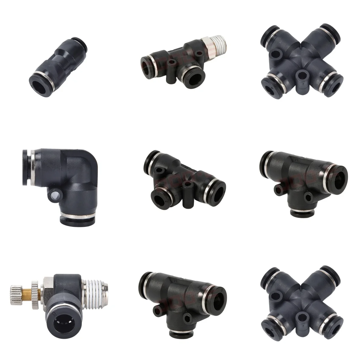 One Touch Straight Plastic Pneumatic Pipe Fitting High Quality Pneumatic Connector Parts