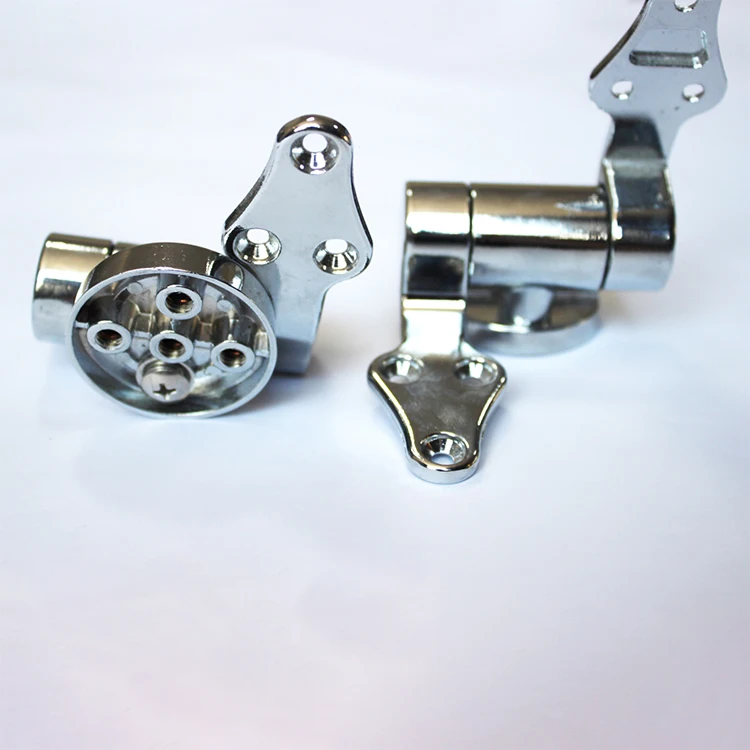 Durable Zinc Alloy Electroplate Soft Close Toilet Seat Hinge Bottom Mounted