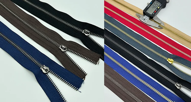 Custom Logo Bag Accessories Metal Zipper For Business Bag