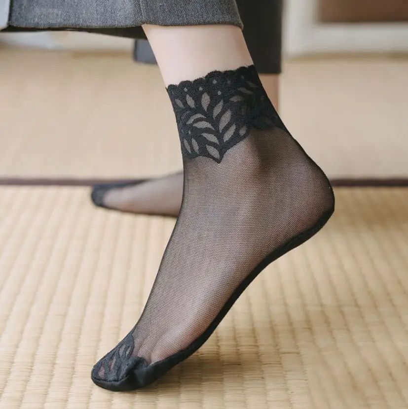 Женские летние короткие носки женские кружевные средней длины хлопковые с подошвой оптовая продажа