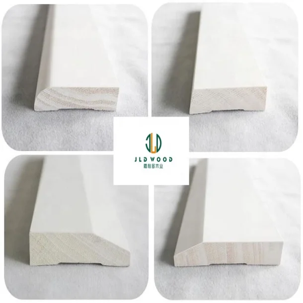 high quality  plantation wood window mouldings skirting board baseboard