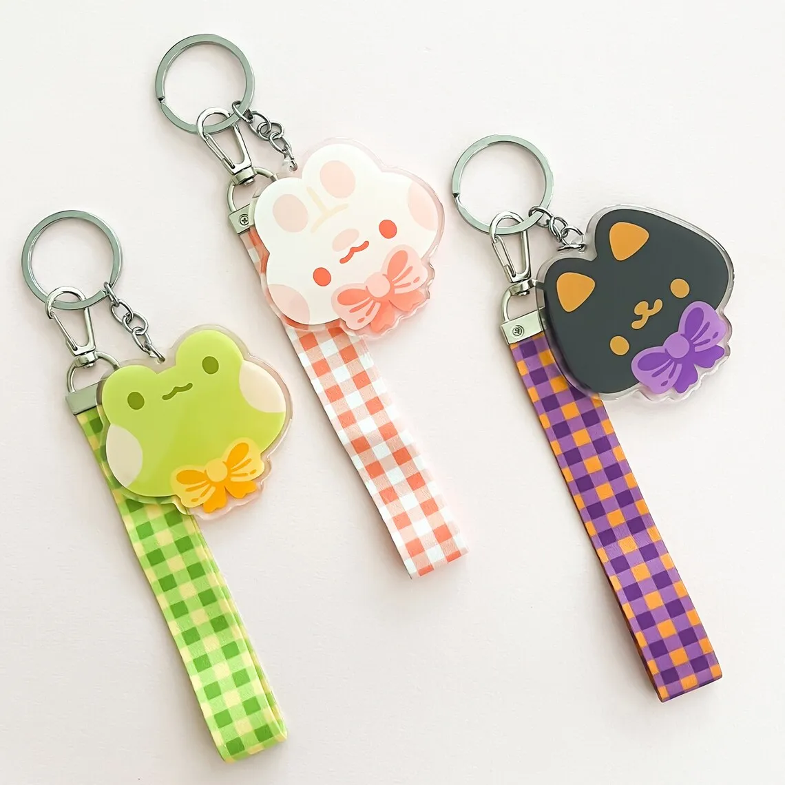 Hot Selling Custom Lanyard Keychain Cute Acrylic Charm Lanyard Keychain Acrylic Keychain with Lanyard