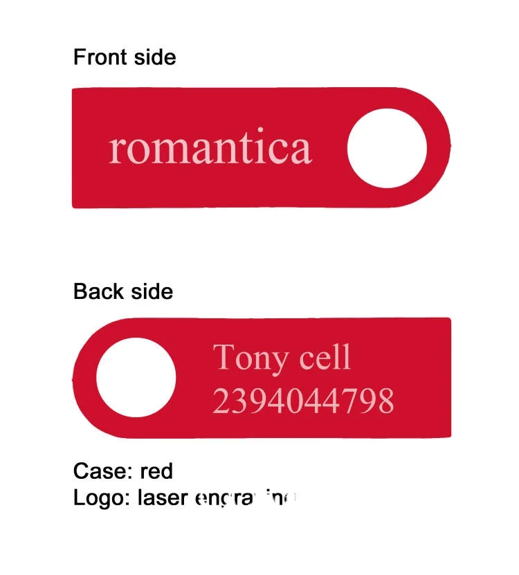 Keychain Mini Metal Red Usb Flash Drive Low price 1gb 2gb 4gb 8 gb 16 gb 32gb 64gb water-proof  usb flash drive with logo