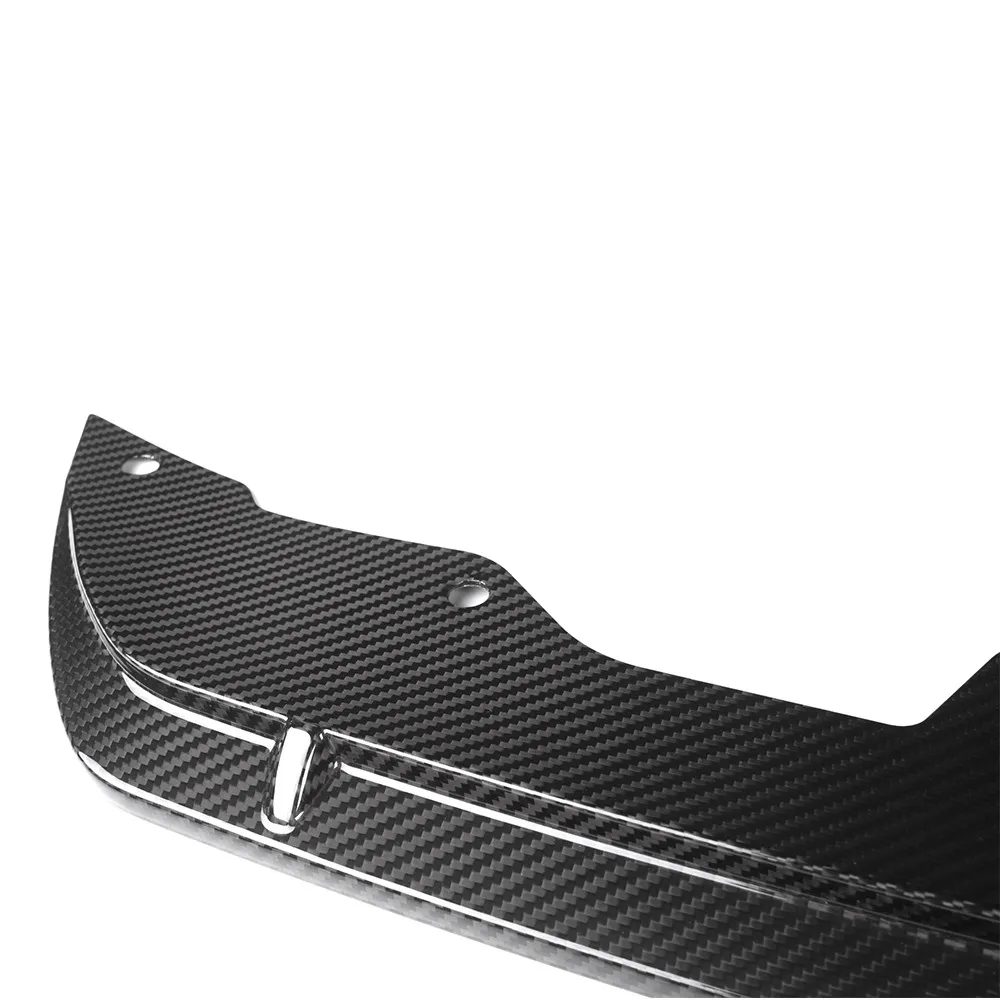 Autoclave Carbon Tech Real Carbon Fiber MP Style Front Bumper Diffuser Lip Spoiler Splitter For BMW 5 Series F90 M5 2020+
