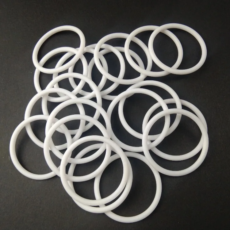Оптовая продажа высокая температура и устойчивость к коррозии Ptfe белое уплотнительное кольцо с фигурой по индивидуальному заказу