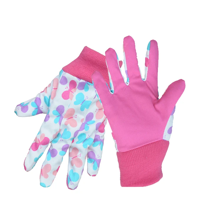 HDD In stock Kids school work class gardening pattern playing kids  child children gloves for DIY work