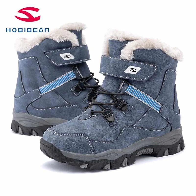 
Warm Boots For Girl Fashionable Design Casual Shoes With Cotton Lining Comfortable Wear Outdoor Kids Boots 