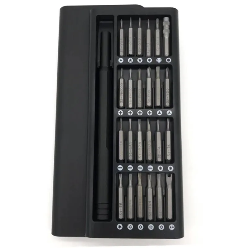 24 in 1 universal pocket hardware tool magnetic jis multi-function S2 screwdriver tool bit set