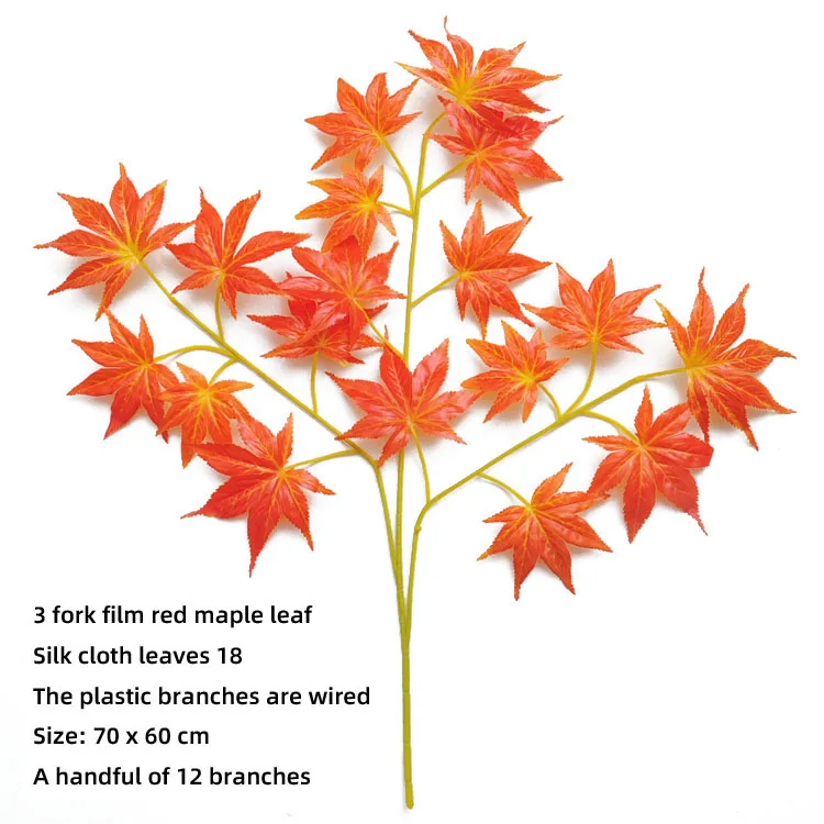 Simulation plant wholesale Small artificial red  Vertical Garden Decorative Artificial Maple Tree